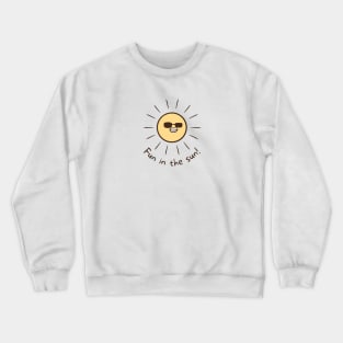 Fun in the sun Cool sun wearing sunglasses Crewneck Sweatshirt